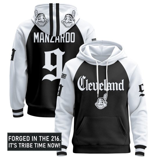 Men's Cleveland Indians 'Gothic Iron Edition' Premium Pullover Hoodie - All Stitched