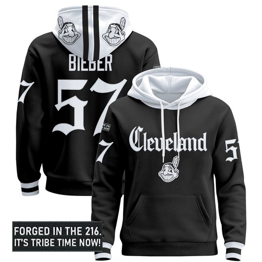 Men's Cleveland Indians 'Gothic Iron Edition' Premium Pullover Hoodie - All Stitched