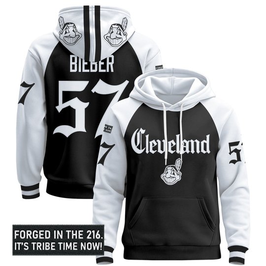 Men's Cleveland Indians 'Gothic Iron Edition' Premium Pullover Hoodie - All Stitched