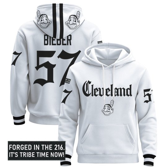 Men's Cleveland Indians 'Gothic Iron Edition' Premium Pullover Hoodie - All Stitched
