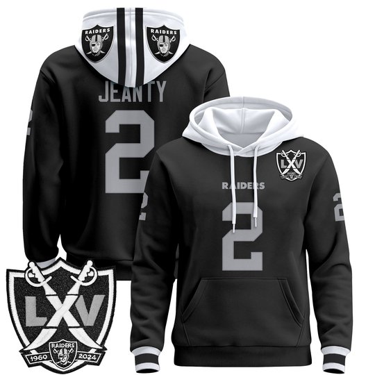 Men's Las Vegas Raiders 2025 Premium Pullover Hoodie - All Stitched