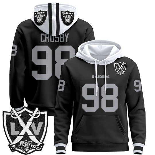 Men's Las Vegas Raiders 2025 Premium Pullover Hoodie - All Stitched
