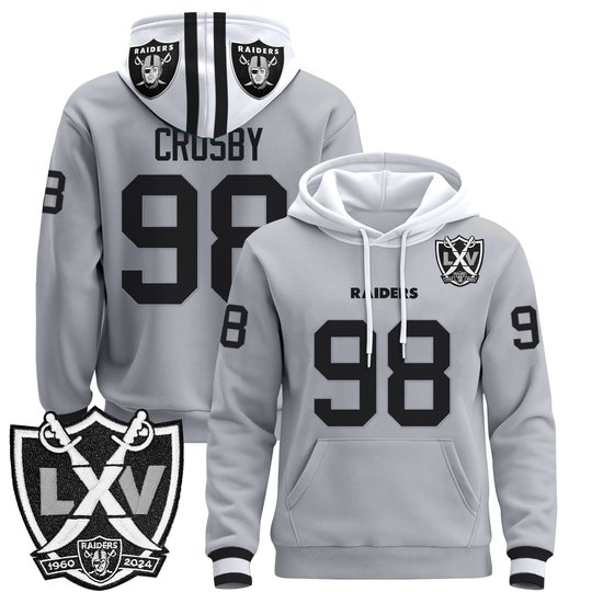 Men's Las Vegas Raiders 2025 Premium Pullover Hoodie - All Stitched
