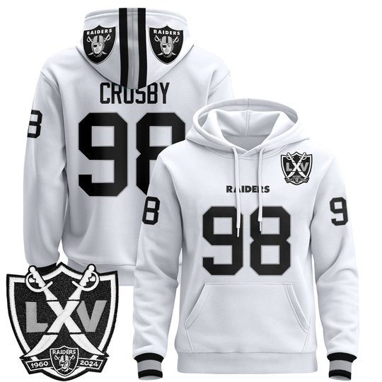 Men's Las Vegas Raiders 2025 Premium Pullover Hoodie - All Stitched