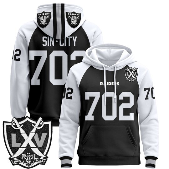 Men's Las Vegas Raiders 2025 Premium Pullover Hoodie - All Stitched