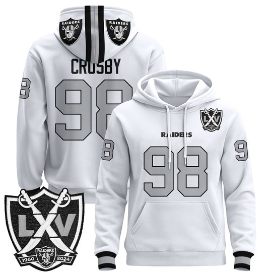 Men's Las Vegas Raiders 2025 Premium Pullover Hoodie - All Stitched