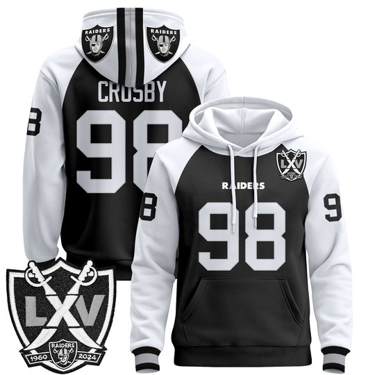 Men's Las Vegas Raiders 2025 Premium Pullover Hoodie - All Stitched