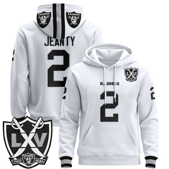 Men's Las Vegas Raiders 2025 Premium Pullover Hoodie - All Stitched