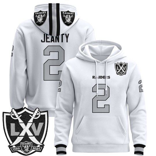 Men's Las Vegas Raiders 2025 Premium Pullover Hoodie - All Stitched