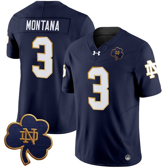 Men's Notre Dame Fighting Irish 2025 Vapor Limited Jersey V3 - All Stitched