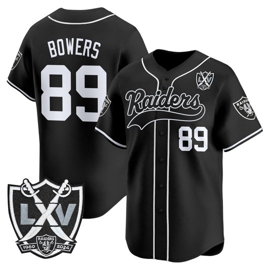 Men's Las Vegas Raiders 65th Anniversary Patch Vapor Baseball Jersey - All Stitched