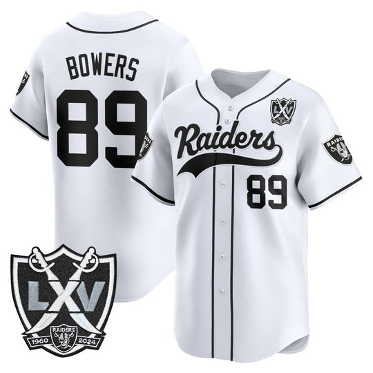 Men's Las Vegas Raiders 65th Anniversary Patch Vapor Baseball Jersey - All Stitched