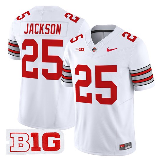 Men's Ohio State Buckeyes 'Heritage Stripe' 2025/26 Vapor Limited Jersey - All Stitched
