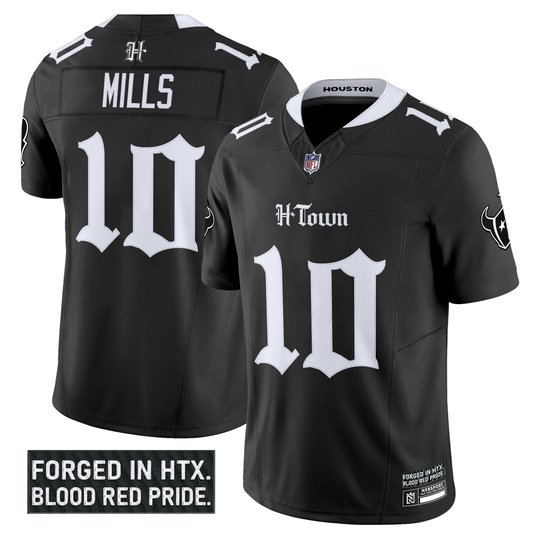 Men's Houston Texans 'Gothic Lone Star Shadows Edition' Vapor Limited Jersey - All Stitched