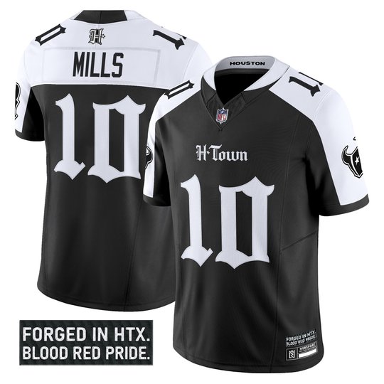 Men's Houston Texans 'Gothic Lone Star Shadows Edition' Vapor Limited Jersey - All Stitched