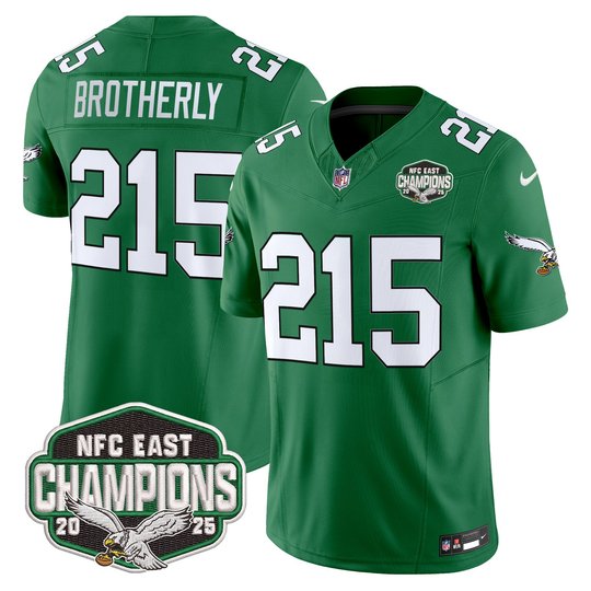Men's Philadelphia Eagles 2025 NFC East Division Champions Vapor Limited Jersey - All Stitched