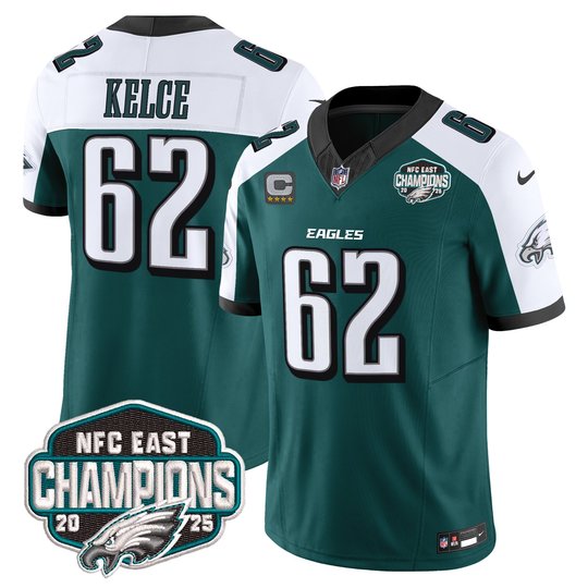 Men's Philadelphia Eagles 2025 NFC East Division Champions Vapor Limited Jersey - All Stitched