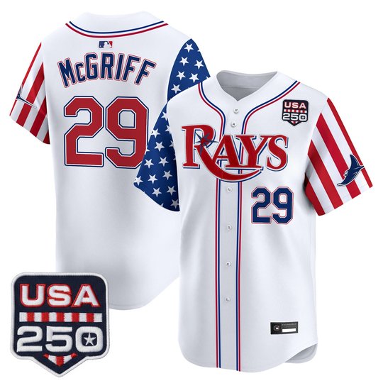 Men's Tampa Bay Rays "America 250 Edition" Vapor Premier Limited Jersey - All Stitched