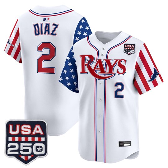 Men's Tampa Bay Rays "America 250 Edition" Vapor Premier Limited Jersey - All Stitched