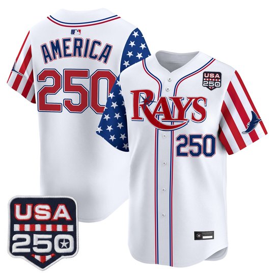 Men's Tampa Bay Rays "America 250 Edition" Vapor Premier Limited Jersey - All Stitched