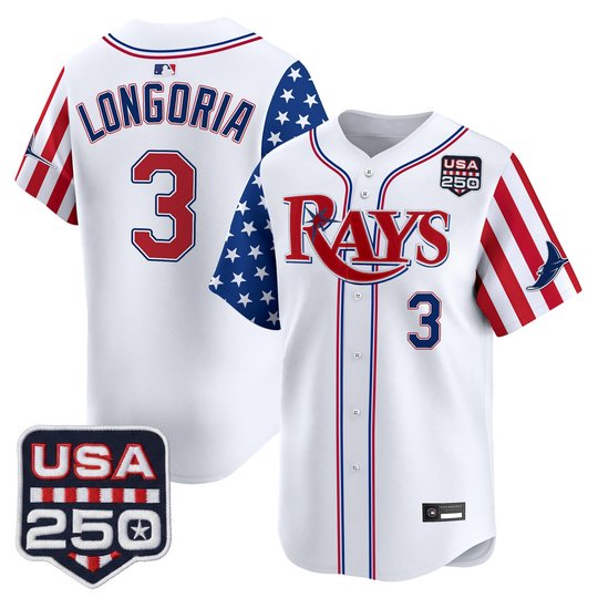Men's Tampa Bay Rays "America 250 Edition" Vapor Premier Limited Jersey - All Stitched