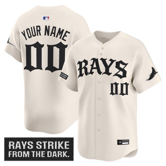Tampa Bay Rays 'Old English Edition' Vapor Premier Limited Custom Jersey - All Stitched