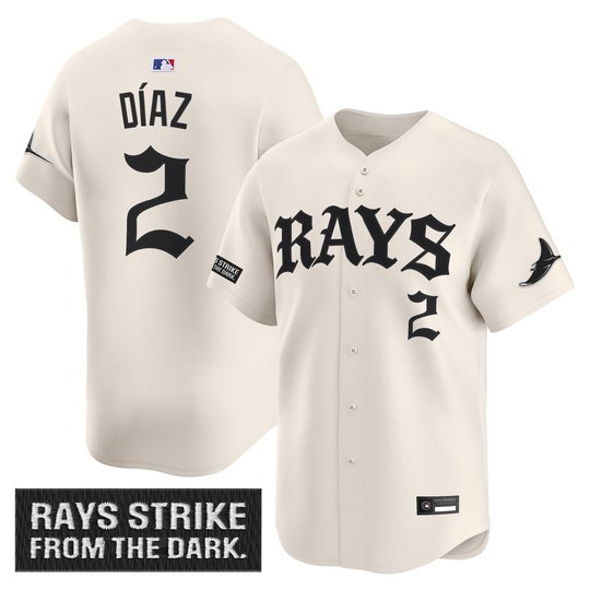 Men's Tampa Bay Rays 'Old English Edition' Vapor Premier Limited Jersey - All Stitched