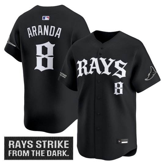 Men's Tampa Bay Rays 'Old English Edition' Vapor Premier Limited Jersey - All Stitched