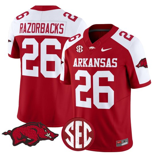 Men's Arkansas Razorbacks 2026 Vapor Limited Jersey - All Stitched