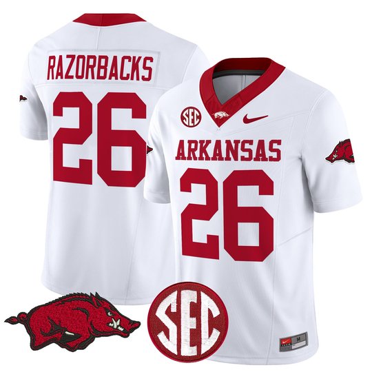 Men's Arkansas Razorbacks 2026 Vapor Limited Jersey - All Stitched