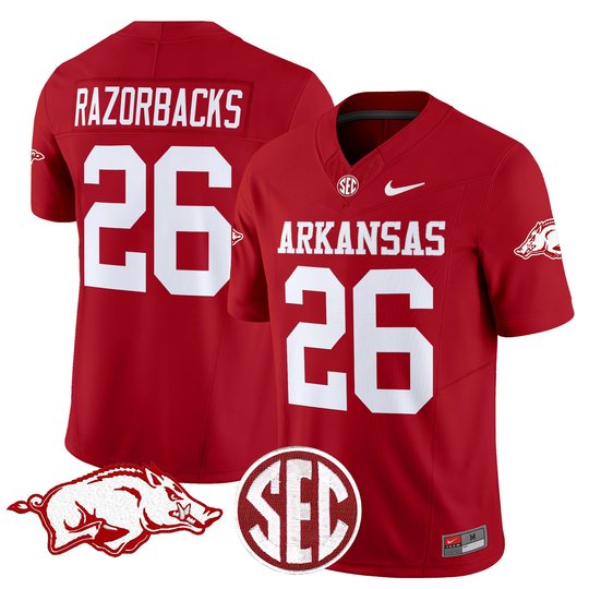 Men's Arkansas Razorbacks 2026 Vapor Limited Jersey - All Stitched