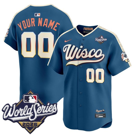 Milwaukee Brewers 2026 World Series Vapor Premier Limited Custom Jersey V2 - All Stitched