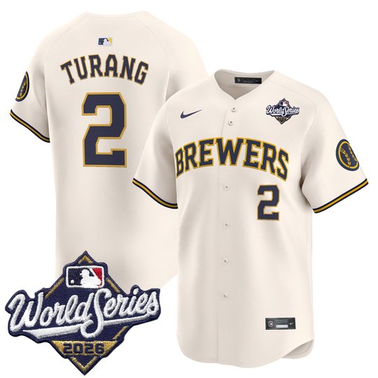 Men's Milwaukee Brewers 2026 World Series Vapor Premier Limited Jersey V2 - All Stitched