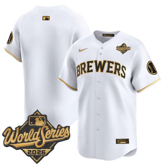 Men's Milwaukee Brewers 2026 World Series Vapor Premier Limited Jersey V2 - All Stitched