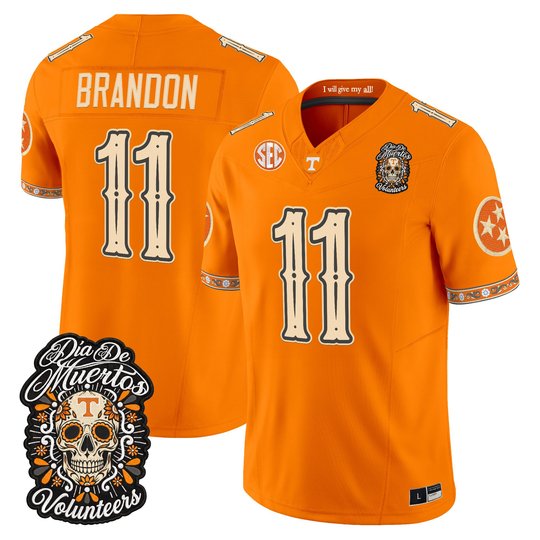 Men's Tennessee Volunteers Día de los Muertos Vapor Limited Jersey - All Stitched