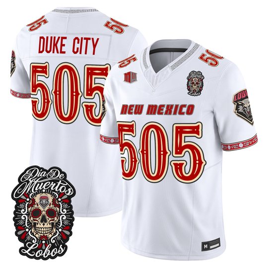 Men's New Mexico Lobos Día de los Muertos Vapor Limited Jersey - All Stitched