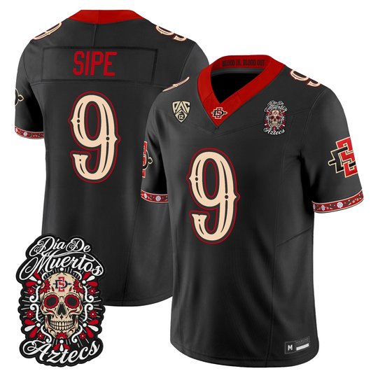 Men's San Diego State Aztecs Día de los Muertos Vapor Limited Jersey - All Stitched