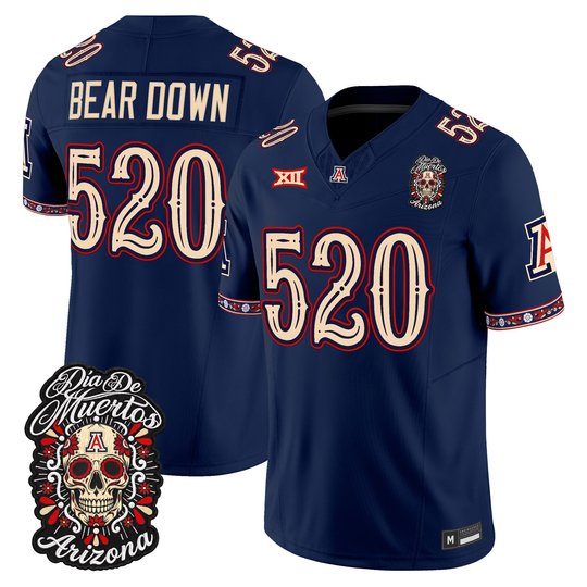 Men's Arizona Wildcats Día de los Muertos Vapor Limited Jersey - All Stitched