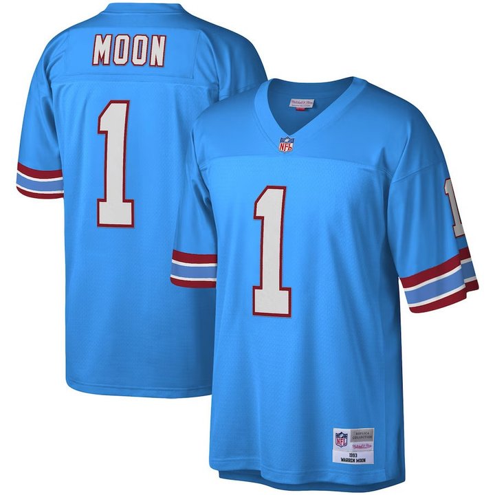 Houston Oilers Warren Moon Throwback Jersey - All Stitched