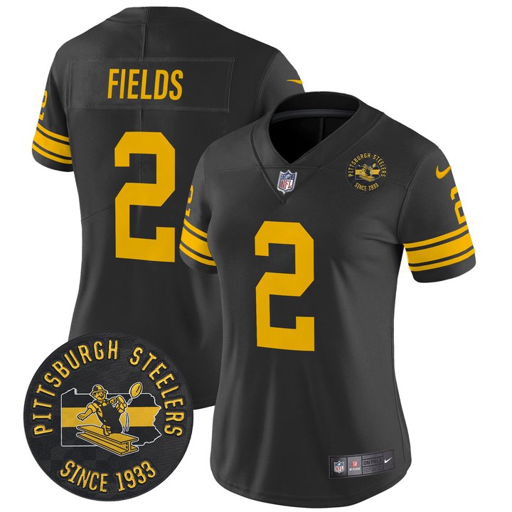 Women's Pittsburgh Steelers Throwback 1962 Vapor Limited Jersey - Est. 1933 Patch - All Stitched