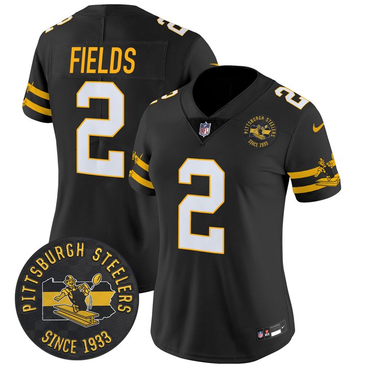 Women's Pittsburgh Steelers Throwback 1933 Patch Vapor Limited Jersey - All Stitched