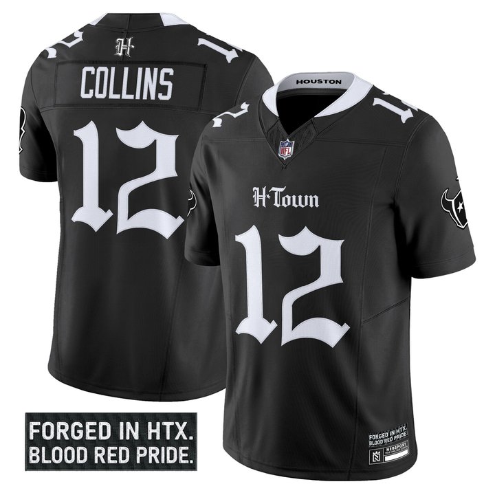 Men's Houston Texans 'Gothic Lone Star Shadows Edition' Vapor Limited Jersey  - All Stitched