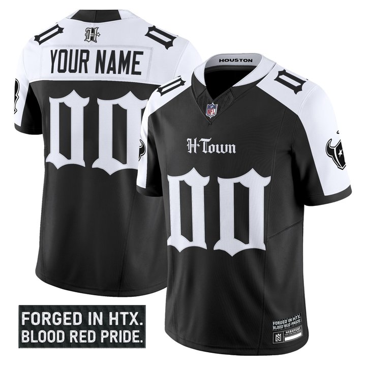 Houston Texans 'Gothic Lone Star Shadows Edition' Vapor Limited Custom Jersey  - All Stitched