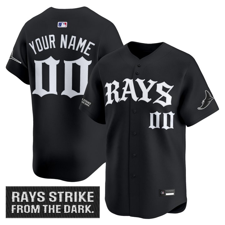 Tampa Bay Rays 'Old English Edition'  Vapor Premier Limited Custom Jersey - All Stitched
