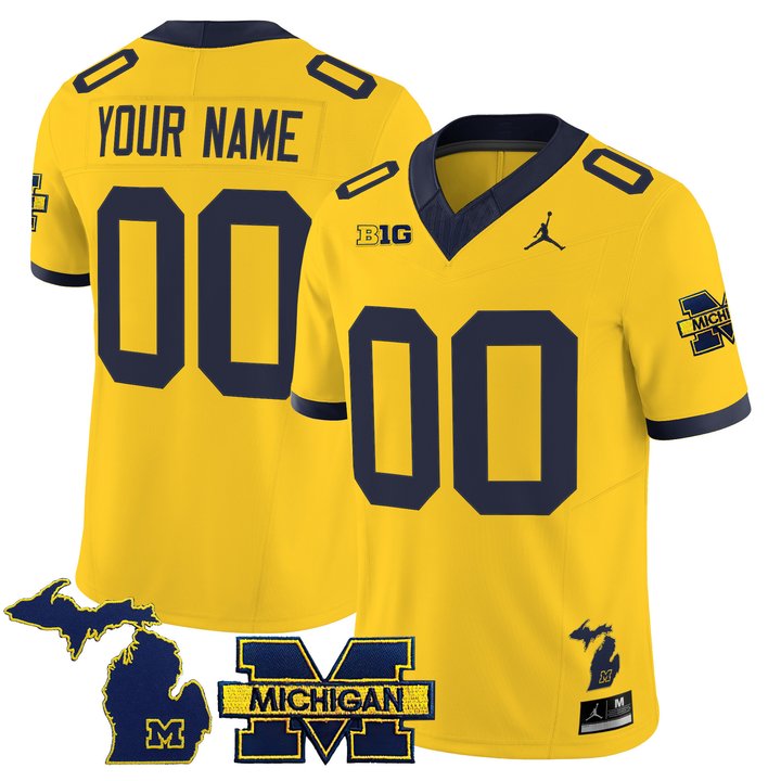 Michigan Wolverines 2026 Vapor Limited Custom Jersey - All Stitched