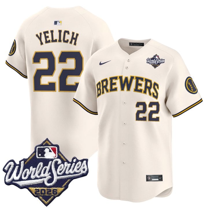 Men's Milwaukee Brewers 2026 World Series Vapor Premier Limited Jersey V2 - All Stitched