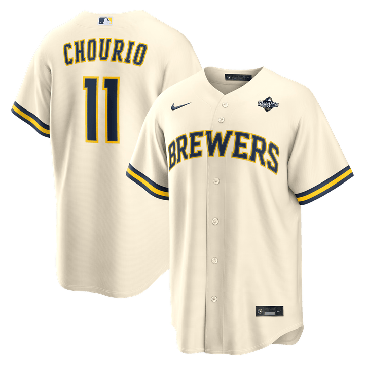 Men's Jackson Chourio Milwaukee Brewers 2026 World Series Vapor Premier Limited Jersey - All Stitched