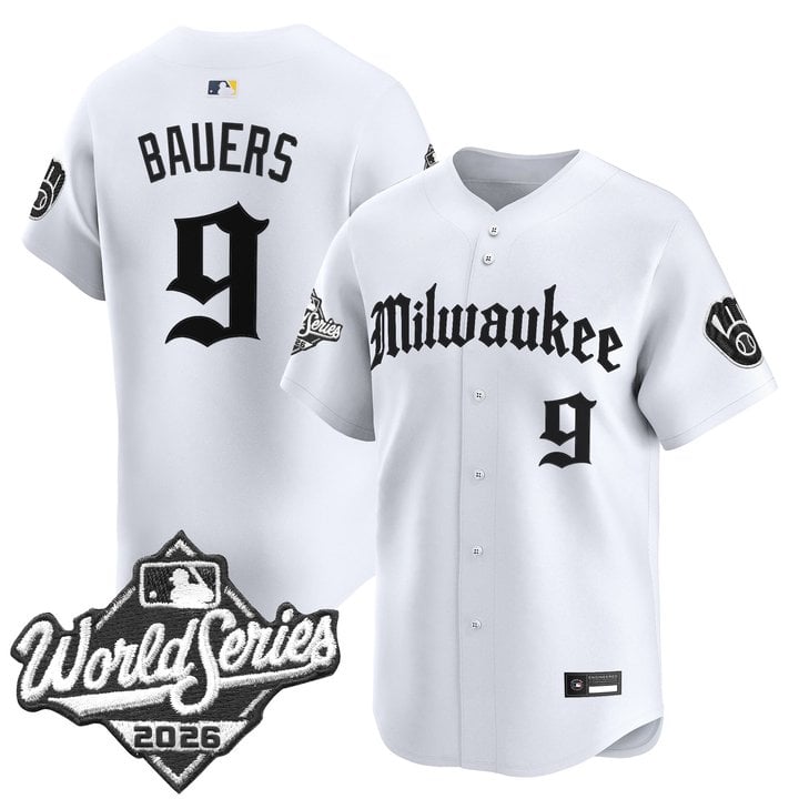 Men's Milwaukee Brewers 2026 World Series Vapor Premier Limited Jersey - Gothic Edition - All Stitched