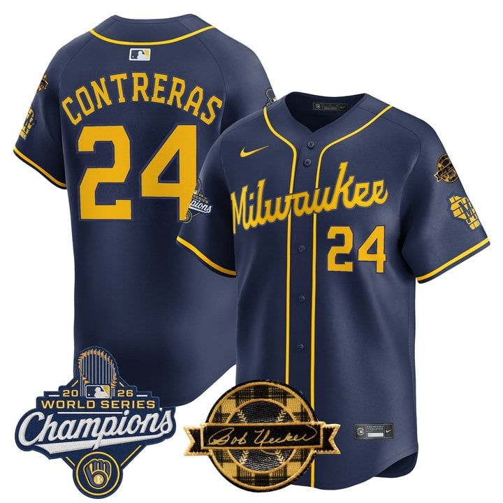 Men's Milwaukee Brewers 2026 World Series Champions Vapor Premier Limited Jersey - Bob Uecker Patch - All Stitched