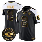 Men's Pittsburgh Steelers Throwback 1933 Patch Gold Vapor Limited Jersey - All Stitched
